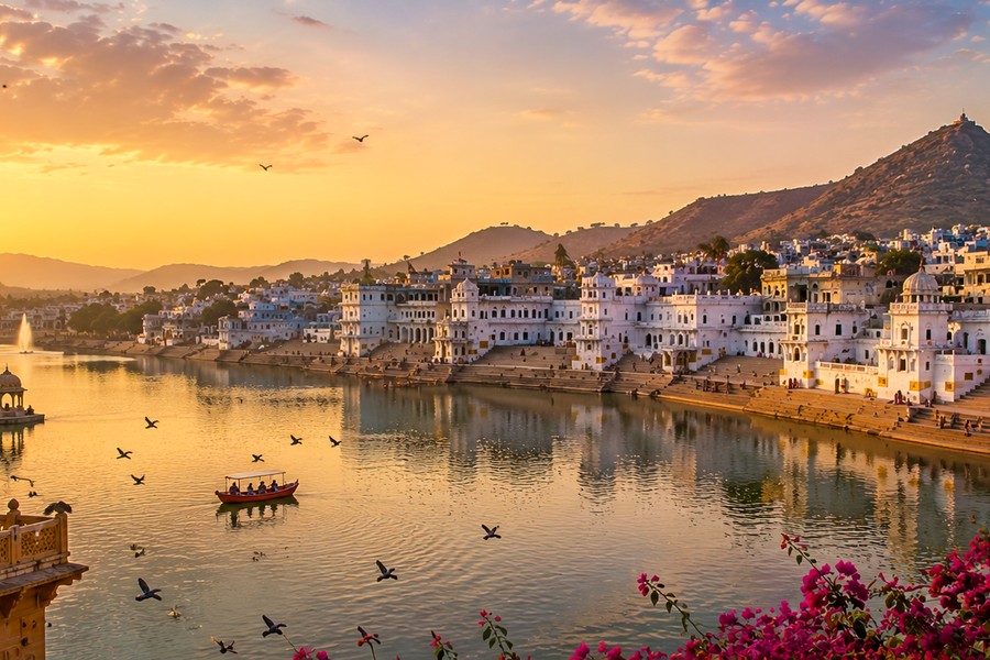 Pushkar Rajasthan sacred lake and town